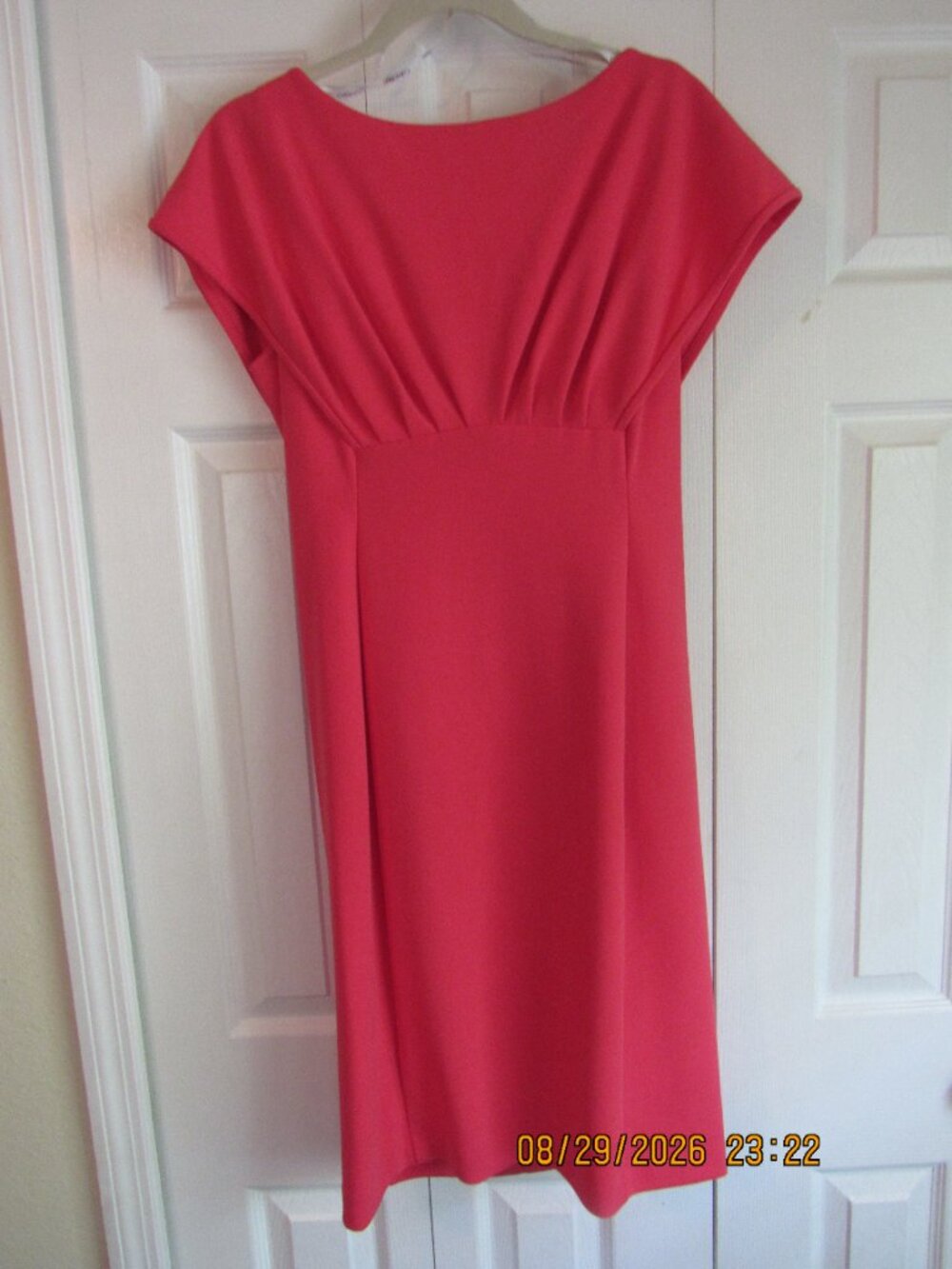 LADIES CALVIN KLEIN BIB-LIKE ORANGE DRESS SZ 12
